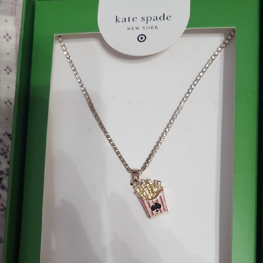 kate spade Target Colab Red & Gold French Fries Charm Necklace